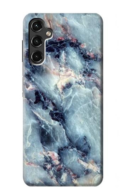 W2689 Blue Marble Texture Graphic Printed Hard Case and Leather Flip Case For Samsung Galaxy A14 5G