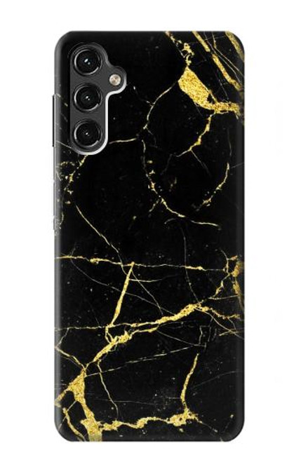 W2896 Gold Marble Graphic Printed Hard Case and Leather Flip Case For Samsung Galaxy A14 5G