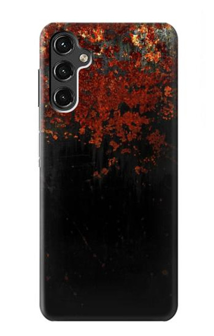 W3071 Rusted Metal Texture Graphic Hard Case and Leather Flip Case For Samsung Galaxy A14 5G