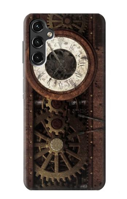 W3221 Steampunk Clock Gears Hard Case and Leather Flip Case For Samsung Galaxy A14 5G