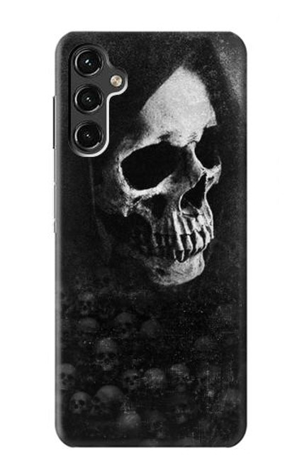 W3333 Death Skull Grim Reaper Hard Case and Leather Flip Case For Samsung Galaxy A14 5G