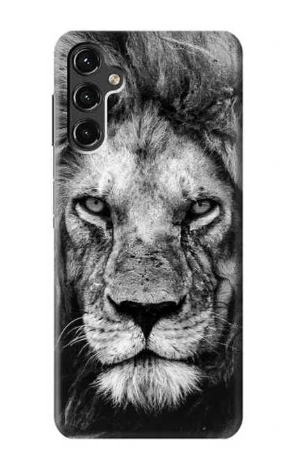 W3372 Lion Face Hard Case and Leather Flip Case For Samsung Galaxy A14 5G