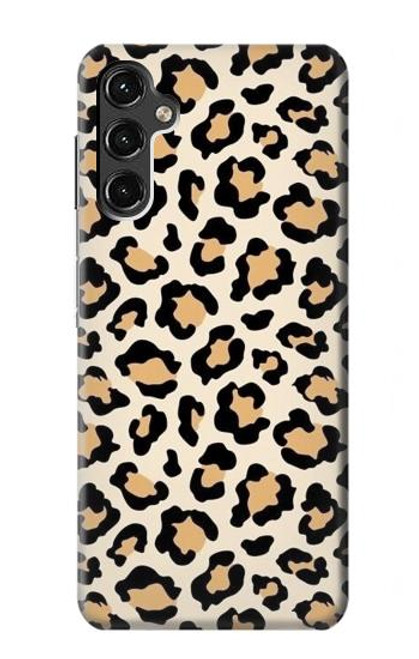 W3374 Fashionable Leopard Seamless Pattern Hard Case and Leather Flip Case For Samsung Galaxy A14 5G
