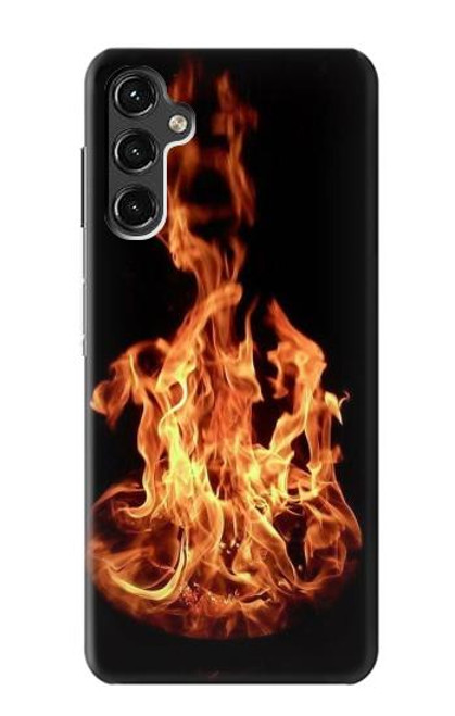 W3379 Fire Frame Hard Case and Leather Flip Case For Samsung Galaxy A14 5G