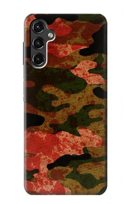 W3393 Camouflage Blood Splatter Hard Case and Leather Flip Case For Samsung Galaxy A14 5G