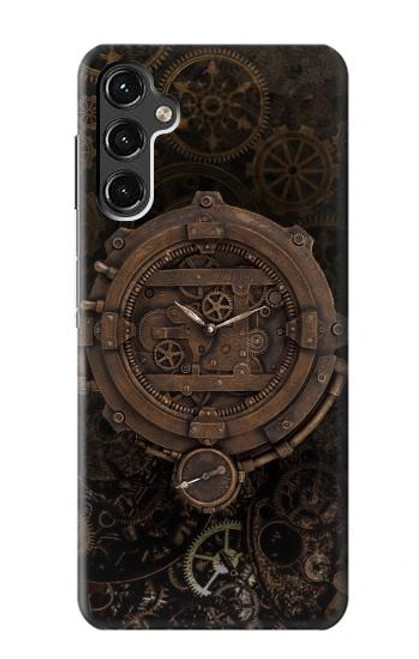 W3902 Steampunk Clock Gear Hard Case and Leather Flip Case For Samsung Galaxy A14 5G