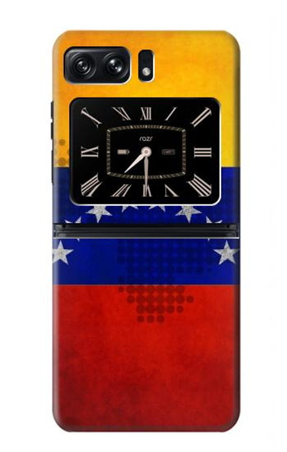 W2974 Venezuela Football Soccer Hard Case and Leather Flip Case For Motorola Moto Razr 2022