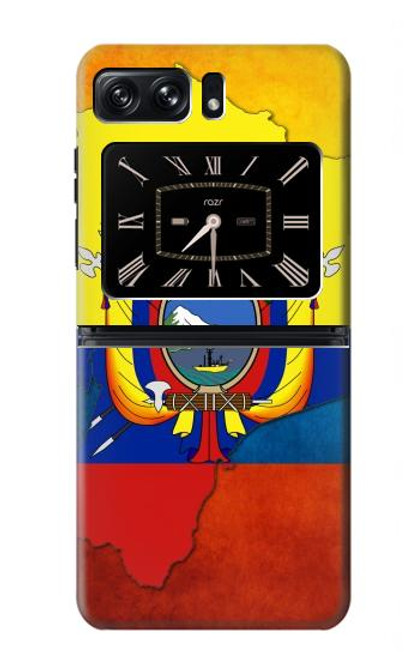 W3020 Ecuador Flag Hard Case and Leather Flip Case For Motorola Moto Razr 2022