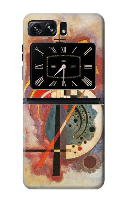 W3337 Wassily Kandinsky Hommage a Grohmann Hard Case and Leather Flip Case For Motorola Moto Razr 2022