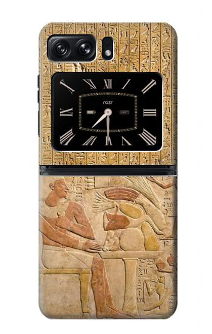 W3398 Egypt Stela Mentuhotep Hard Case and Leather Flip Case For Motorola Moto Razr 2022