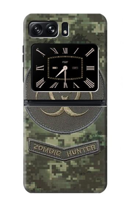 W3468 Biohazard Zombie Hunter Graphic Hard Case and Leather Flip Case For Motorola Moto Razr 2022