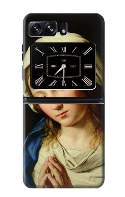 W3476 Virgin Mary Prayer Hard Case and Leather Flip Case For Motorola Moto Razr 2022