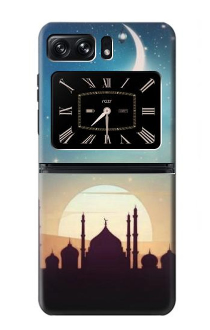 W3502 Islamic Sunset Hard Case and Leather Flip Case For Motorola Moto Razr 2022