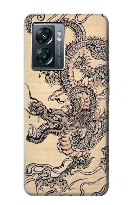 W0318 Antique Dragon Hard Case and Leather Flip Case For OnePlus Nord N300