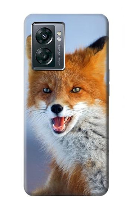 W0417 Fox Hard Case and Leather Flip Case For OnePlus Nord N300