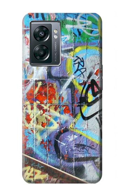 W0588 Wall Graffiti Hard Case and Leather Flip Case For OnePlus Nord N300