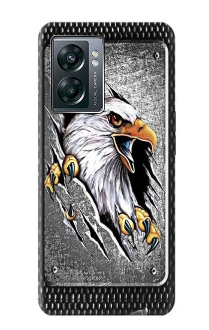 W0855 Eagle Metal Hard Case and Leather Flip Case For OnePlus Nord N300