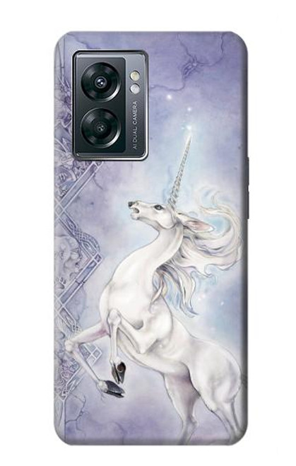 W1134 White Horse Unicorn Hard Case and Leather Flip Case For OnePlus Nord N300