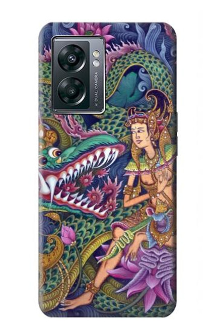 W1240 Bali Painting Hard Case and Leather Flip Case For OnePlus Nord N300