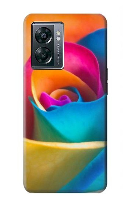 W1671 Rainbow Colorful Rose Hard Case and Leather Flip Case For OnePlus Nord N300