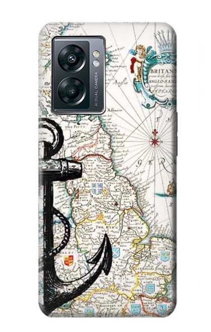 W1962 Nautical Chart Hard Case and Leather Flip Case For OnePlus Nord N300