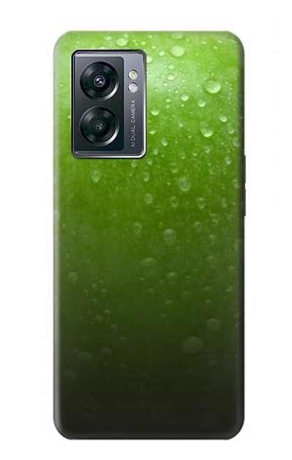 W2475 Green Apple Texture Seamless Hard Case and Leather Flip Case For OnePlus Nord N300