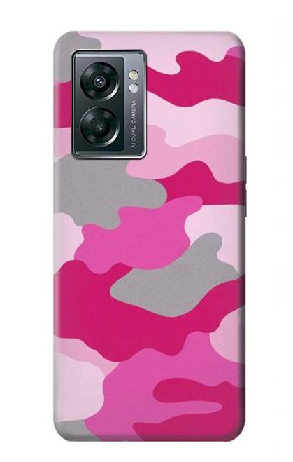 W2525 Pink Camo Camouflage Hard Case and Leather Flip Case For OnePlus Nord N300