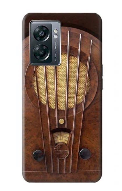 W2655 Vintage Bakelite Deco Radio Hard Case and Leather Flip Case For OnePlus Nord N300