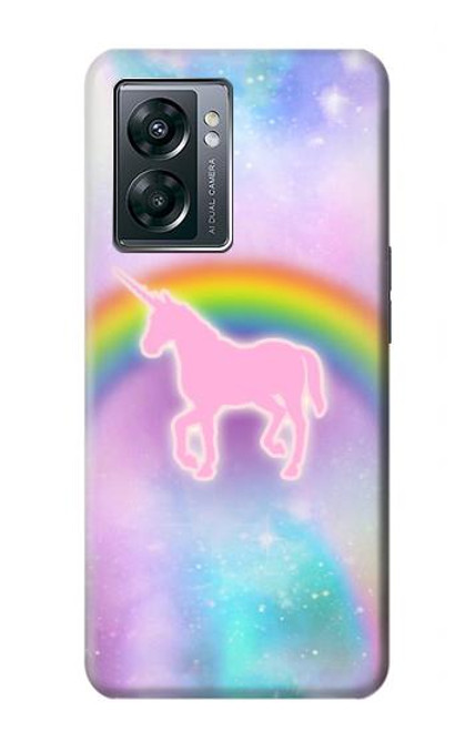 W3070 Rainbow Unicorn Pastel Sky Hard Case and Leather Flip Case For OnePlus Nord N300