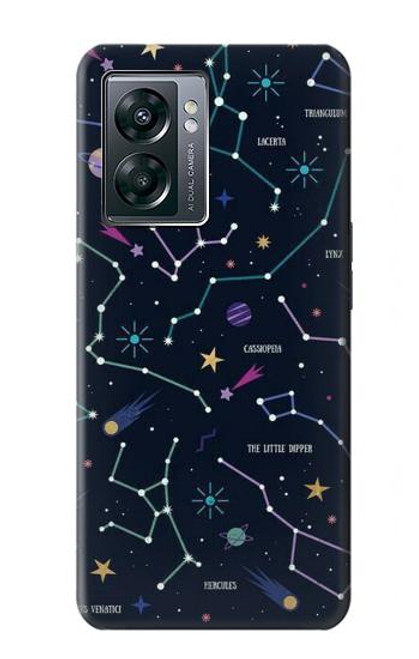 W3220 Star Map Zodiac Constellations Hard Case and Leather Flip Case For OnePlus Nord N300