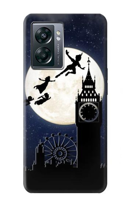 W3249 Peter Pan Fly Full Moon Night Hard Case and Leather Flip Case For OnePlus Nord N300