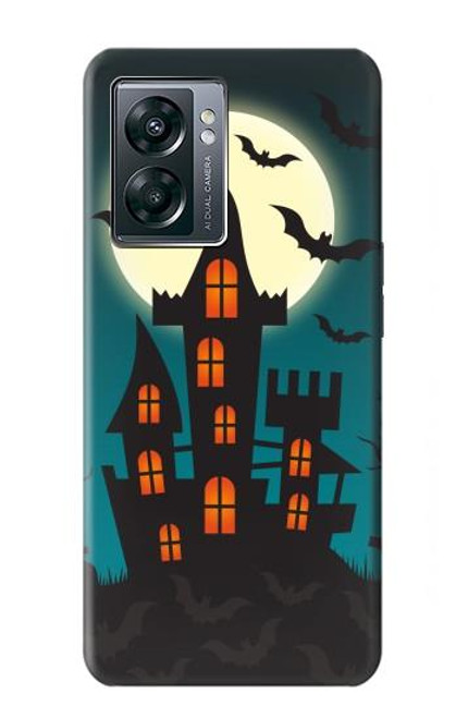 W3268 Halloween Festival Castle Hard Case and Leather Flip Case For OnePlus Nord N300