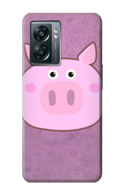 W3269 Pig Cartoon Hard Case and Leather Flip Case For OnePlus Nord N300