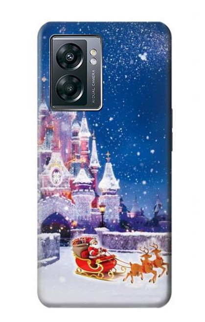 W3282 Santa Xmas Castle Hard Case and Leather Flip Case For OnePlus Nord N300