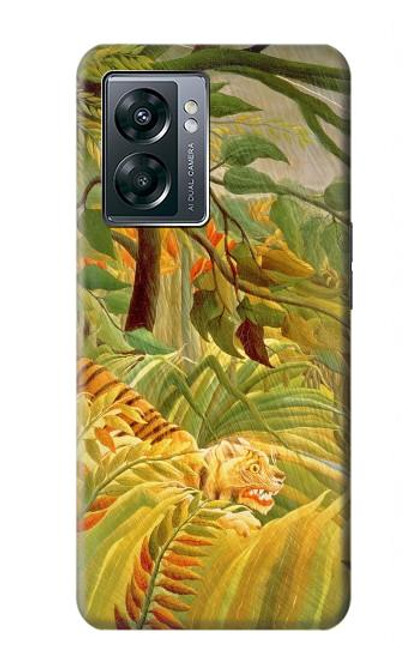 W3344 Henri Rousseau Tiger in a Tropical Storm Hard Case and Leather Flip Case For OnePlus Nord N300