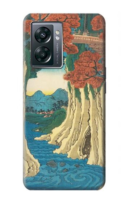 W3348 Utagawa Hiroshige The Monkey Bridge Hard Case and Leather Flip Case For OnePlus Nord N300