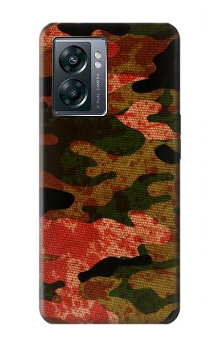 W3393 Camouflage Blood Splatter Hard Case and Leather Flip Case For OnePlus Nord N300