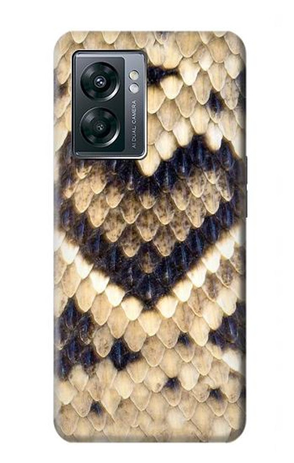 W3417 Diamond Rattle Snake Graphic Print Hard Case and Leather Flip Case For OnePlus Nord N300