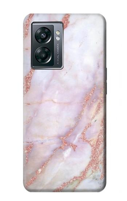 W3482 Soft Pink Marble Graphic Print Hard Case and Leather Flip Case For OnePlus Nord N300