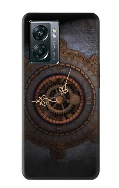 W3908 Vintage Clock Hard Case and Leather Flip Case For OnePlus Nord N300