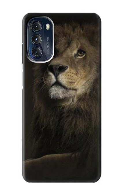 W0472 Lion Hard Case and Leather Flip Case For Motorola Moto G 5G (2023)