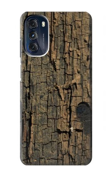 W0598 Wood Graphic Printed Hard Case and Leather Flip Case For Motorola Moto G 5G (2023)