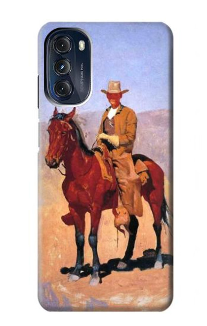 W0772 Cowboy Western Hard Case and Leather Flip Case For Motorola Moto G 5G (2023)