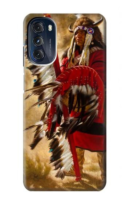 W0817 Red Indian Hard Case and Leather Flip Case For Motorola Moto G 5G (2023)