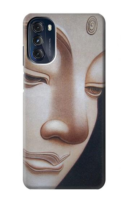 W1255 Buddha Face Hard Case and Leather Flip Case For Motorola Moto G 5G (2023)