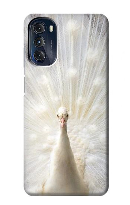 W1980 White Peacock Hard Case and Leather Flip Case For Motorola Moto G 5G (2023)