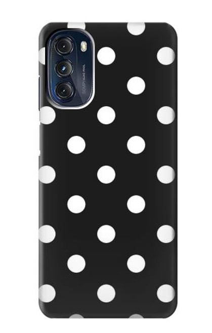 W2299 Black Polka Dots Hard Case and Leather Flip Case For Motorola Moto G 5G (2023)