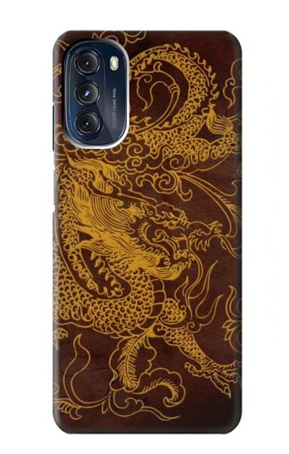 W2911 Chinese Dragon Hard Case and Leather Flip Case For Motorola Moto G 5G (2023)