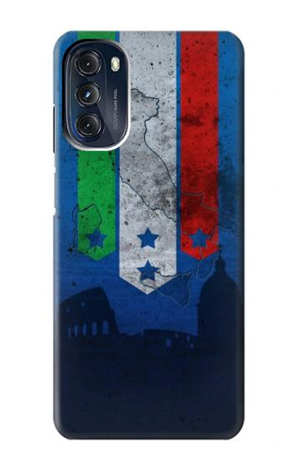 W2983 Italy Football Soccer Hard Case and Leather Flip Case For Motorola Moto G 5G (2023)