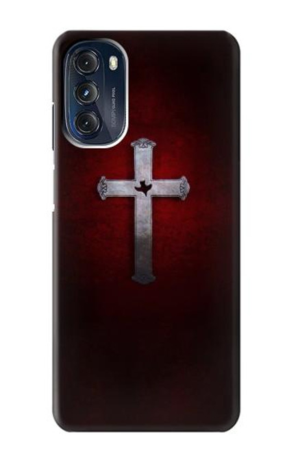 W3160 Christian Cross Hard Case and Leather Flip Case For Motorola Moto G 5G (2023)